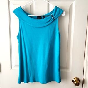 Top. Women's. Rafaella Studio. Size M. Turquoise.  Sleeveless